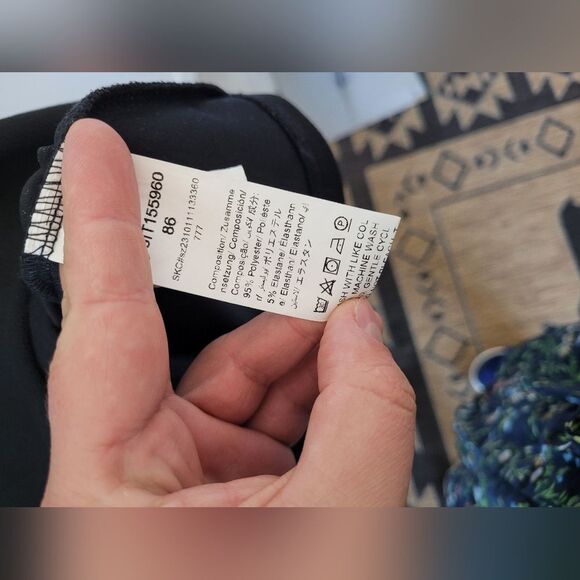 Emery Rose Sheath Dress Black Puff Sleeves Contemporary Office Old Money XL - Picture 9 of 9